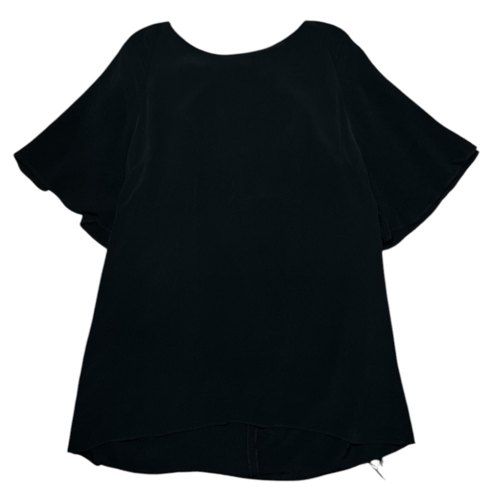 WHY A-line blouse OPEN BACK & CUTE FRINGE SIZE XL NEW WITH TAGS